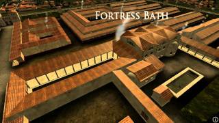 Animation of ancient Roman Fort in Caerleon Wales [upl. by Henig]