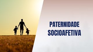 Paternidade socioafetiva [upl. by Robinetta]