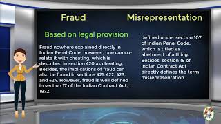 What is Difference Between Fraud amp Misrepresentation [upl. by Auot]