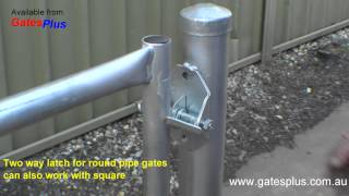 Gate Latch 2 way for round pipe and square [upl. by Ailes826]