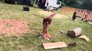 A fabulous range of wooden sculpture at Caerleon festival 2024 [upl. by Erdah]