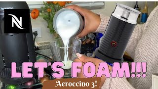 How To Foam Milk With Aeroccino 3 Make Coffee With Foam Tips amp Tricks  Easy Foamed Latte Recipe [upl. by Enecnarf]