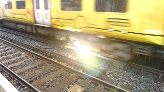 Merseyrail 507 009 making arcs at Birkdale station [upl. by Gabriel481]